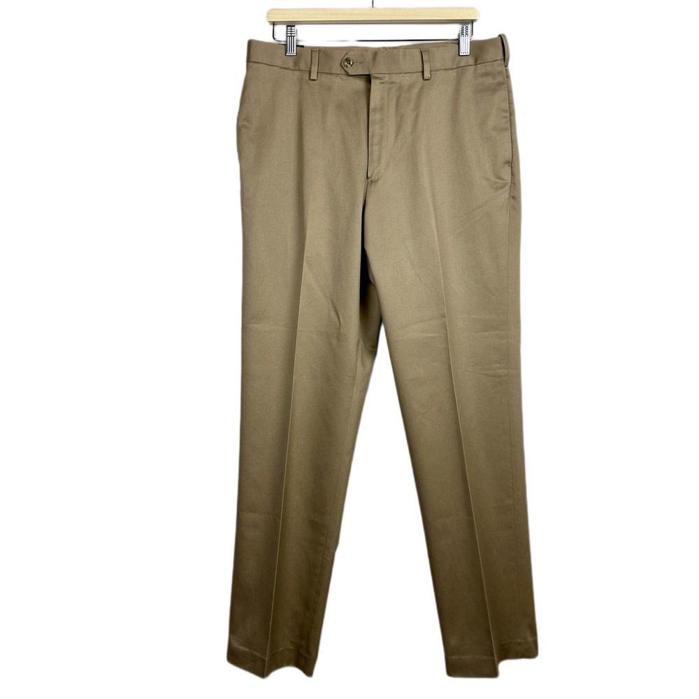Perry Ellis Flat Front Khakis Size 34